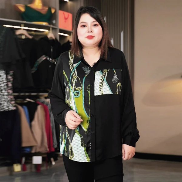 胖mm大码女2024春季新款通勤别致设计感长袖衬衫设计感小众上衣