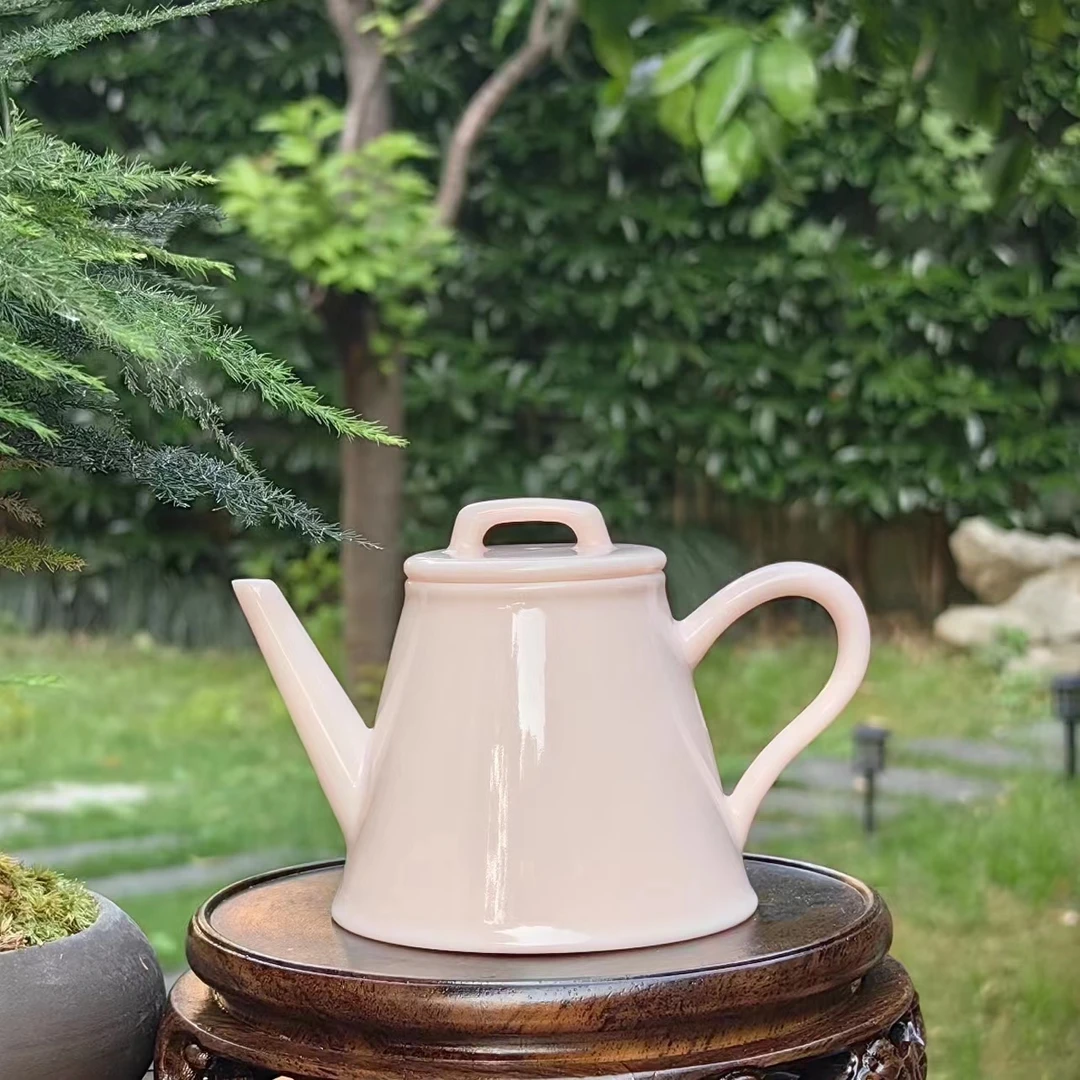 陈旭底款，德化瓷，醒泉，粉，150cc