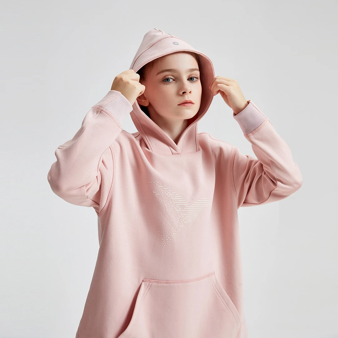 swift女童时尚运动水晶衣2025秋季新品儿童连帽卫衣SW3230101