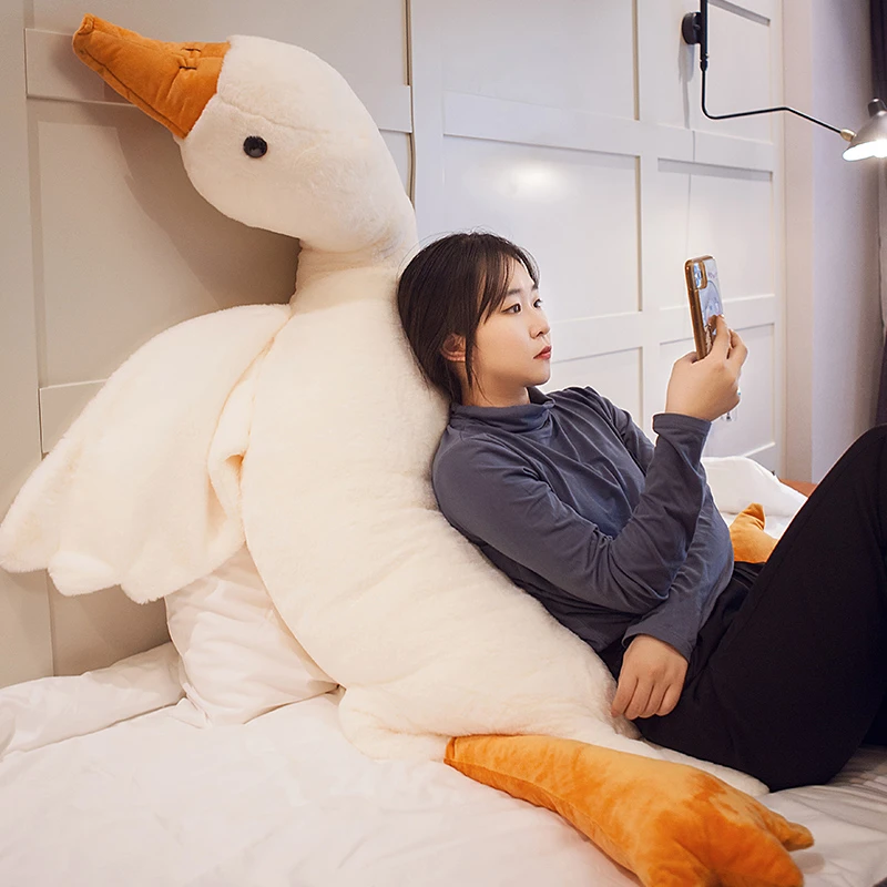 1.6米大白鹅抱枕毛绒玩具女生睡觉毛绒夹腿抱枕头男生款床头靠垫
