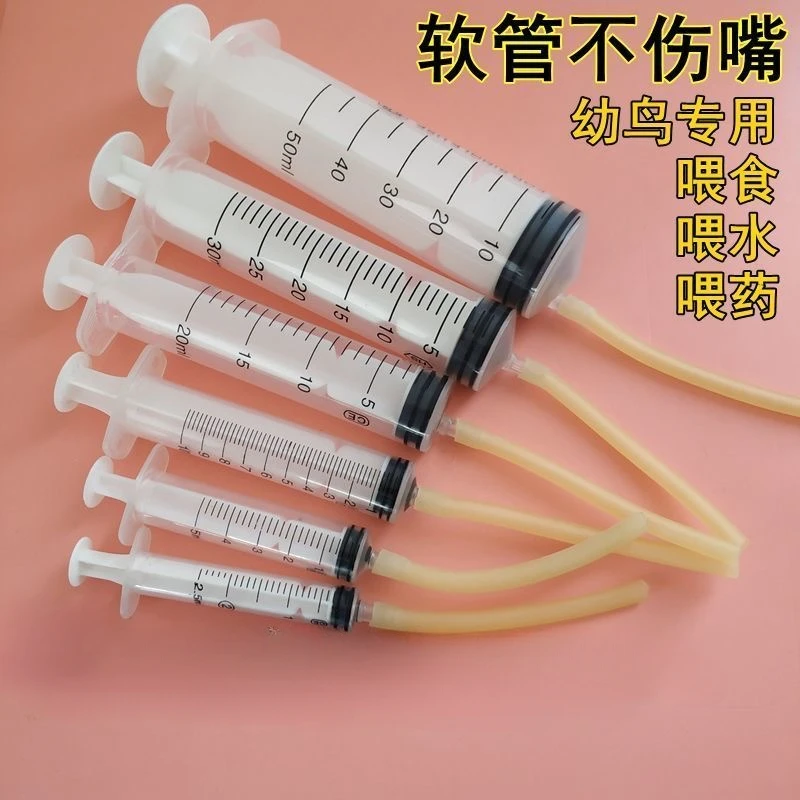 雏鸟类喂奶注射器推注针筒软管幼鸟喂流食鹦鹉小鸽子喂食器乳胶管
