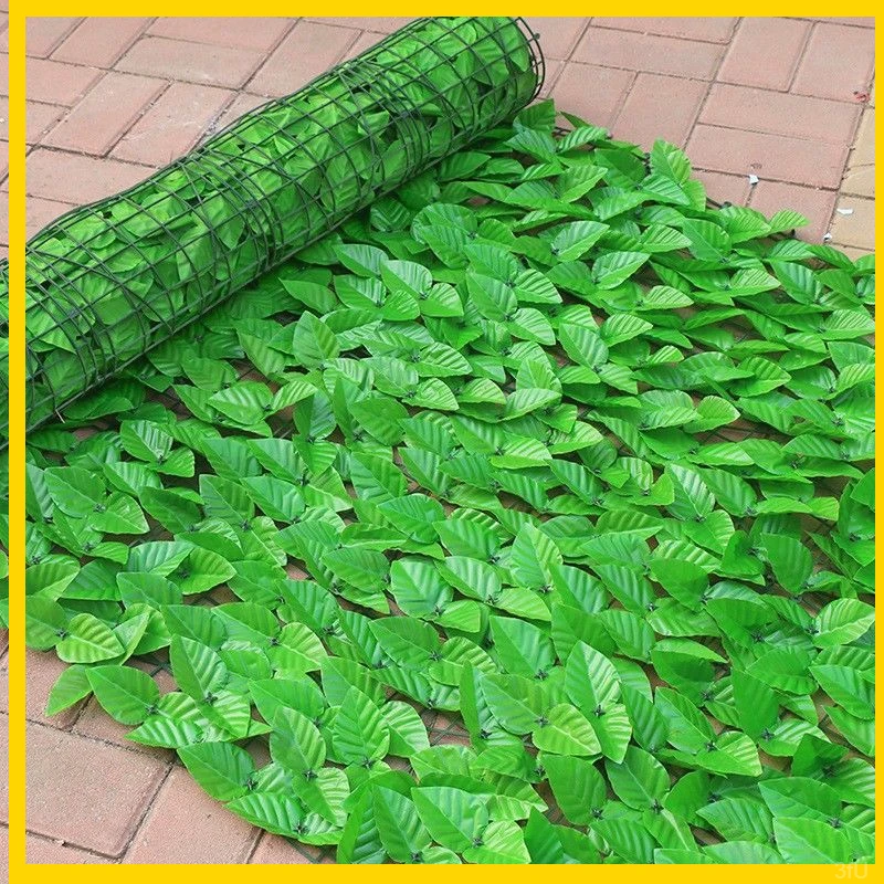 户外假树叶遮阳吊顶植物装饰绿化阳台栏杆仿真篱笆围挡栅栏爬山虎