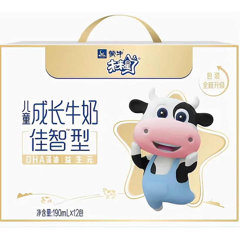 蒙牛未来星佳智/骨力儿童成长牛奶190ml*12盒1-3岁益生元蛋白质
