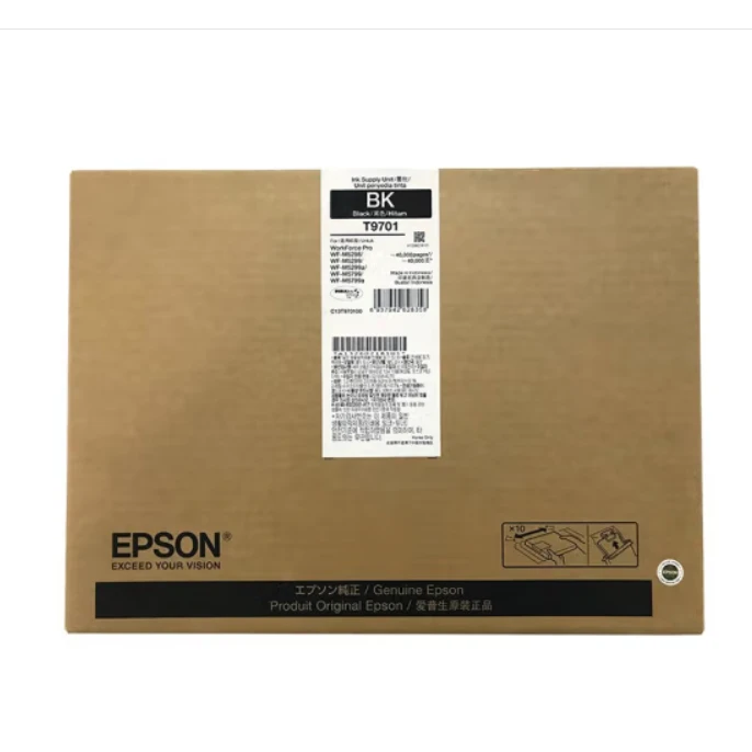 爱普生T9701原装黑墨袋墨盒(适用WF-C5299a/C5799a) 约40000页