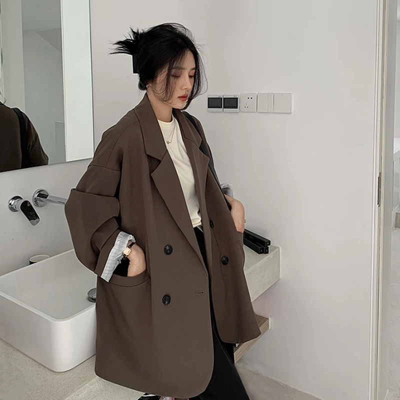 西装外套2024早秋爆款百搭韩版高级感新款宽松学院风西服女上衣