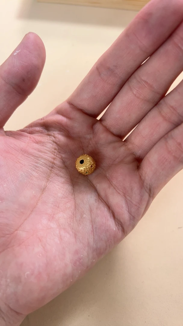 925银银制品 9号陨石坑一个配饰10mm