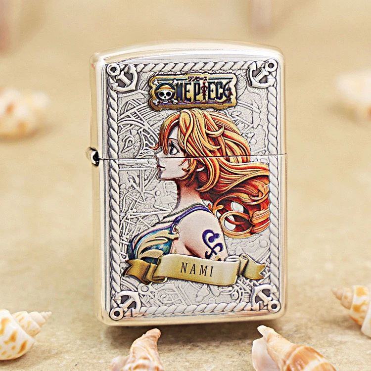 ZIPPO打火机 彩绘娜美 162盔甲煤油打火机 DYJ1