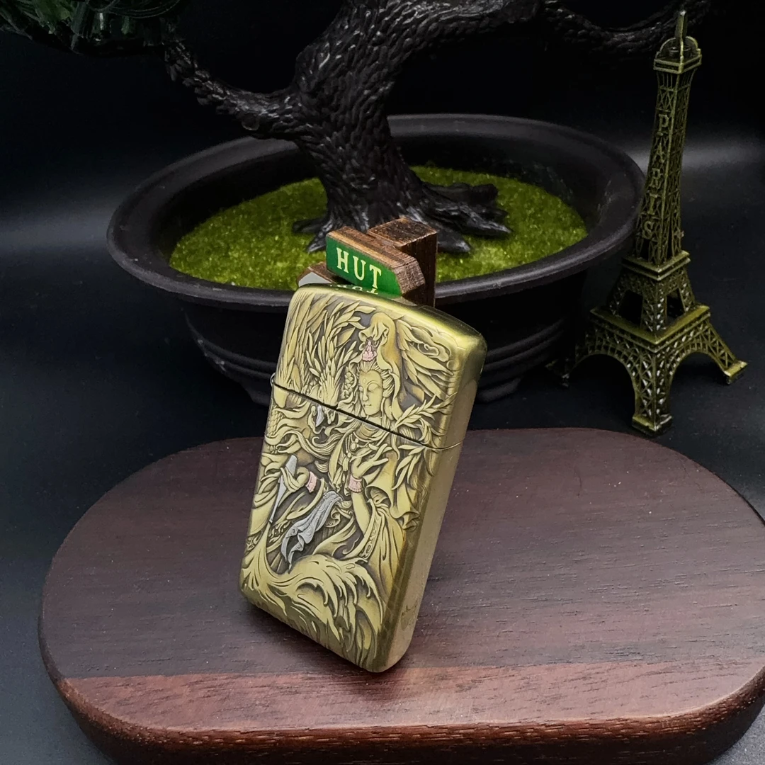 ZIPPO打火机  玉凤观音 1606煤油打火机 DYJ1