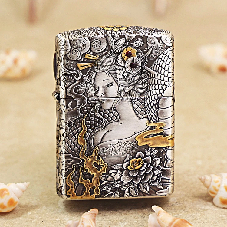 ZIPPO打火机 蛇姬 168盔甲煤油打火机 DYJ1