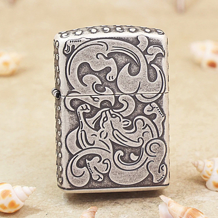 ZIPPO打火机 赤龙苍穹 162盔甲煤油打火机 送礼物 DYJ1