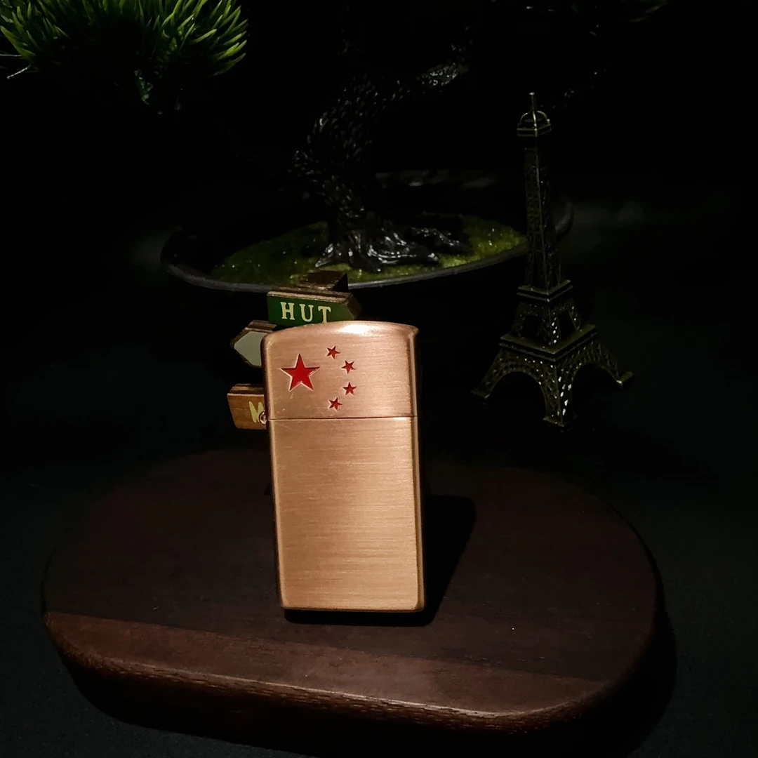ZIPPO打火机 玫瑰金五角星 1605煤油打火机 DYJ1