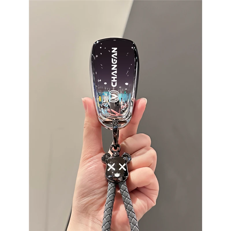 适用于长安cs75plus钥匙套逸动plus/cs55plus/univ/cs35plus汽车