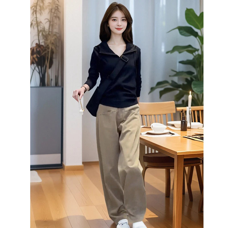 运动通勤百搭洋气时尚套装2025春秋新款小个子潮流品质女装两件套