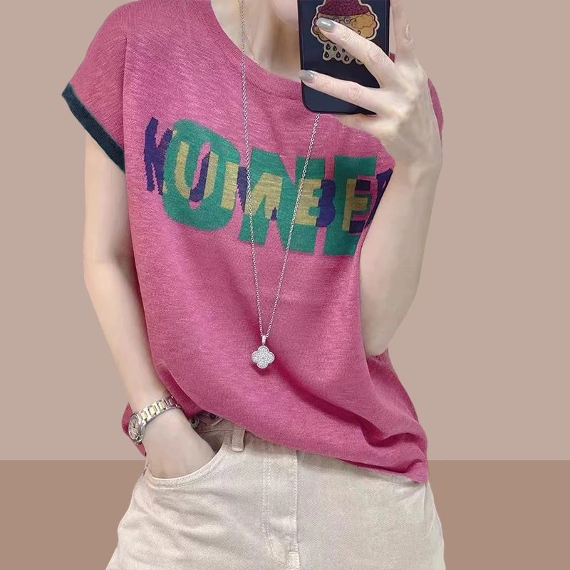 女士短袖t恤2026年夏季新款宽松遮肚子上衣洋气减龄小衫体恤女装