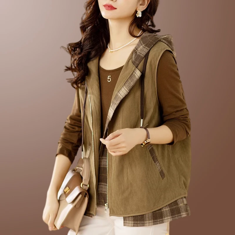 2025春秋新款高档马甲女士外套时髦洋气爆款百搭女款外穿马夹背心