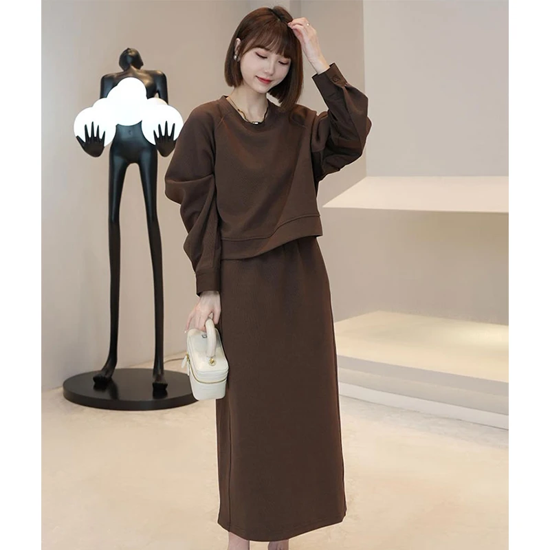 香朵儿设计感高级洋气潮流套装女2025春秋新款时尚半身裙子两件套