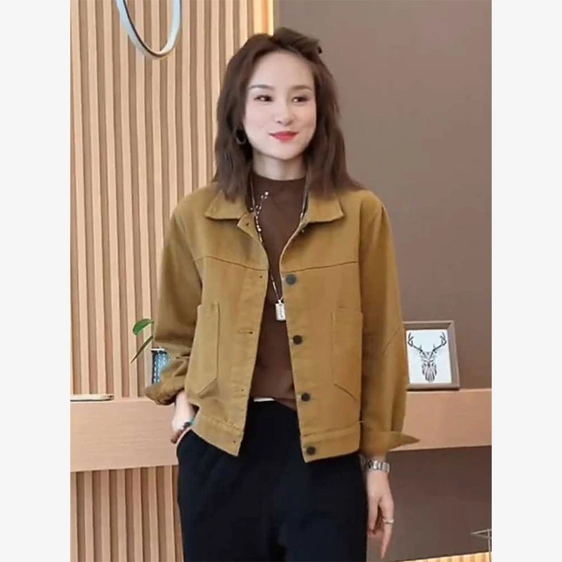 高智淡人简约轻奢百搭休闲外套2025春秋新款洋气上档次女装夹克衫