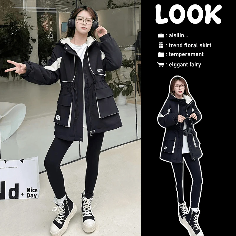 秋冬季高级感时髦百搭夹棉外套2026新款小众洋气宽松工装派克服女