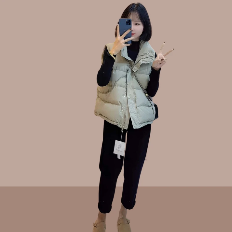 女士棉马甲外套2025秋冬季新款时尚休闲保暖小个子短款马夹女外搭