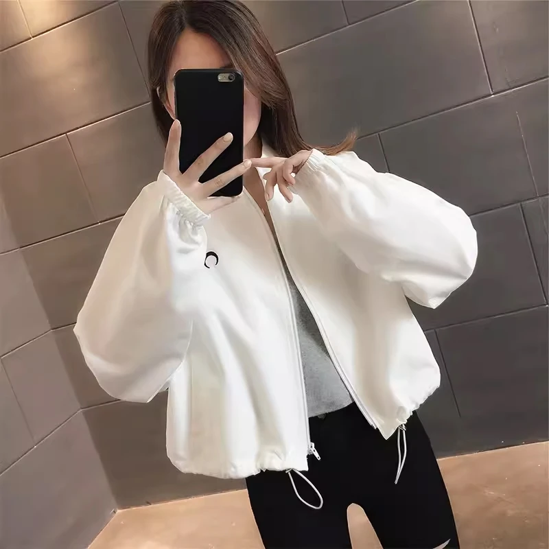 早秋装拉链短外套女2025年新款春秋薄款时尚百搭洋气休闲夹克上衣