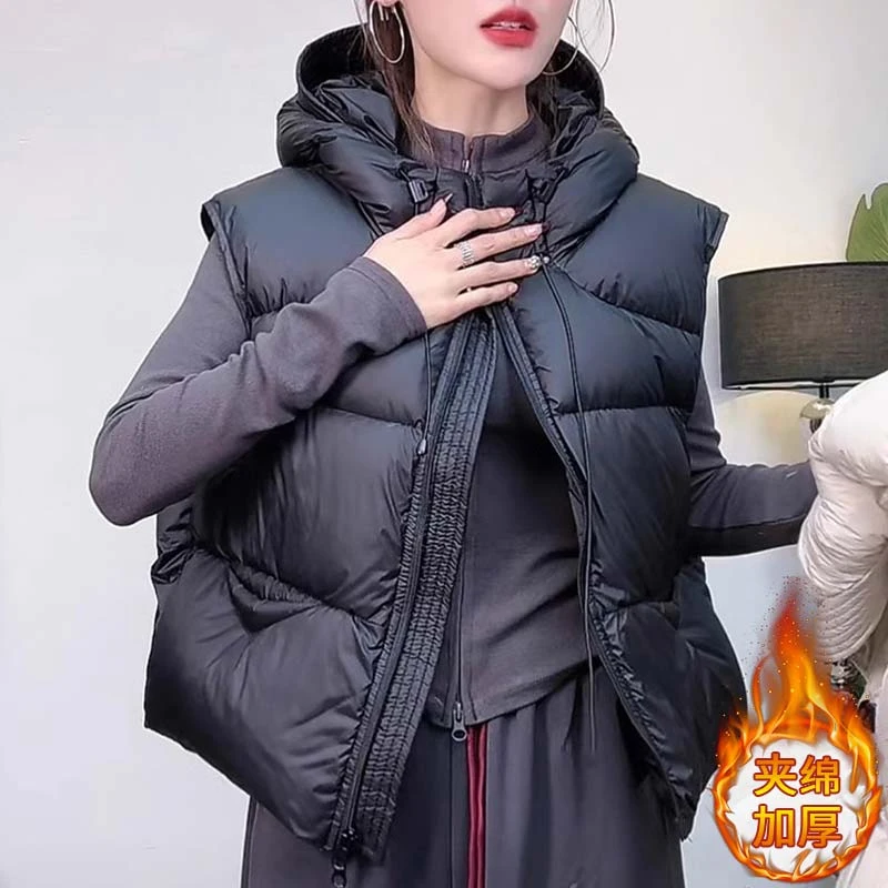 香朵儿网红洋气减龄炸街女装马夹2025秋冬季新款轻奢气质坎肩背心