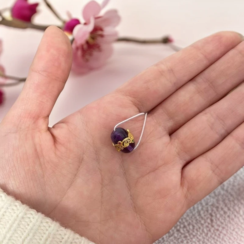 【汪氏精品】s925浓郁紫水晶桶珠12*9 多样性发其一 6021-F010