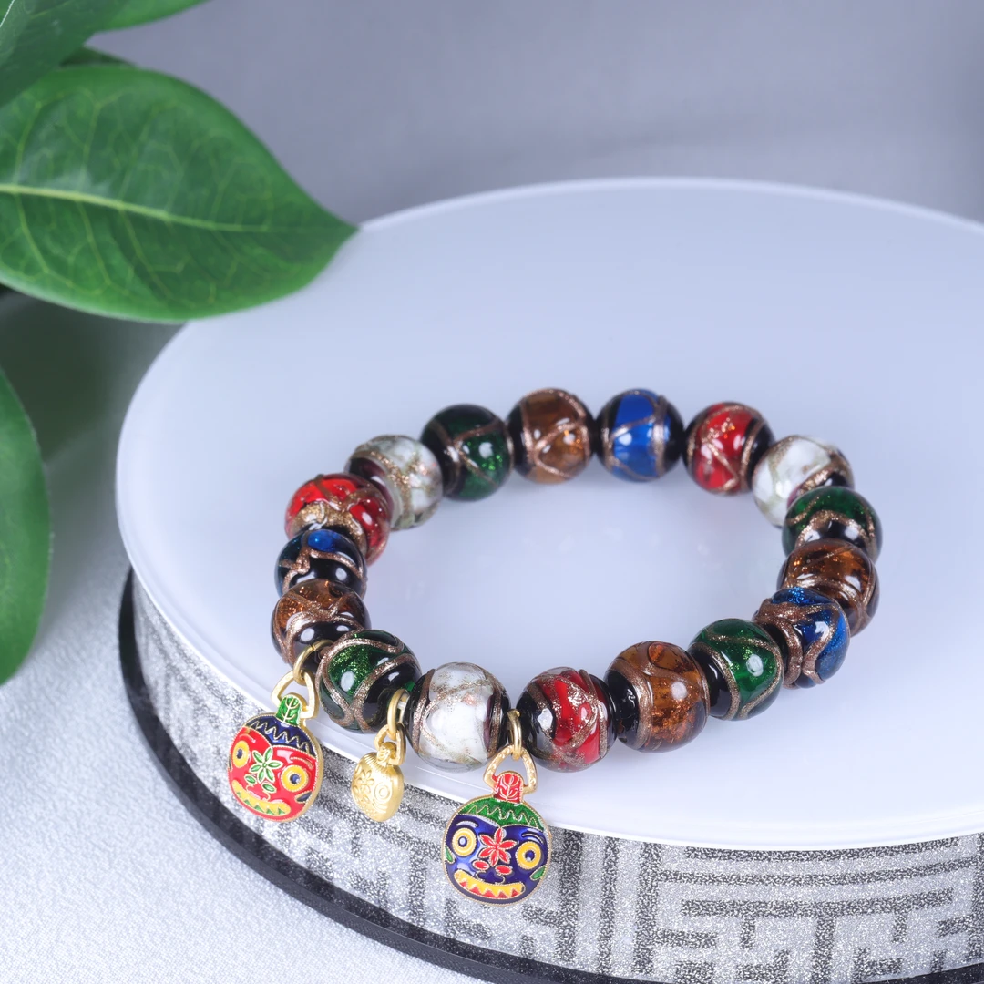 【汪氏珠宝】琉璃时尚吞金兽手串 多样性发其一