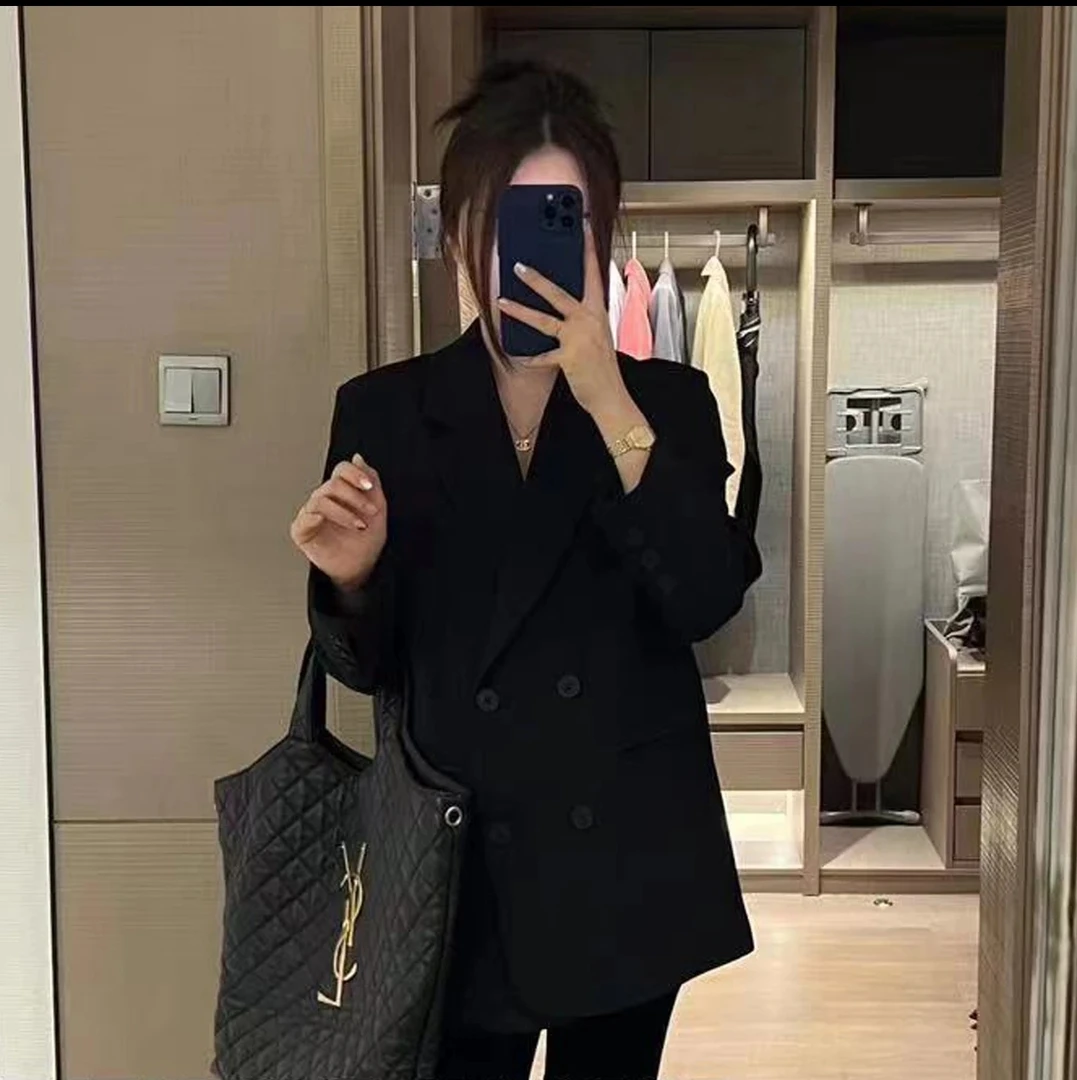 2025新春款西装外套女直筒显瘦气质网红百搭西服