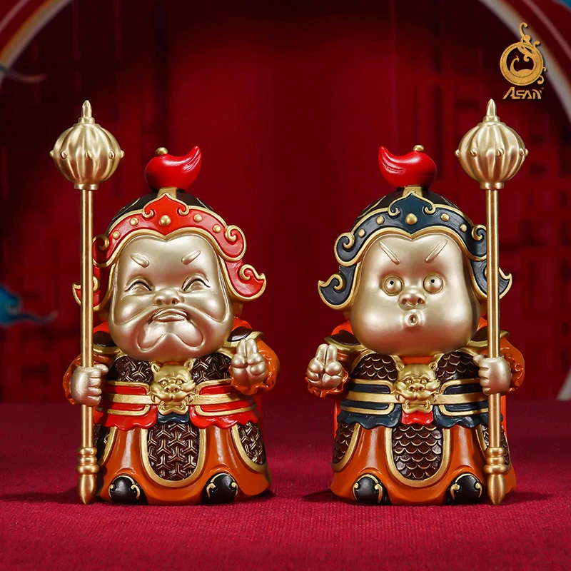 铜摆件《守宅小门神》客厅桌面玄家居饰品礼品桌面客厅工艺摆件