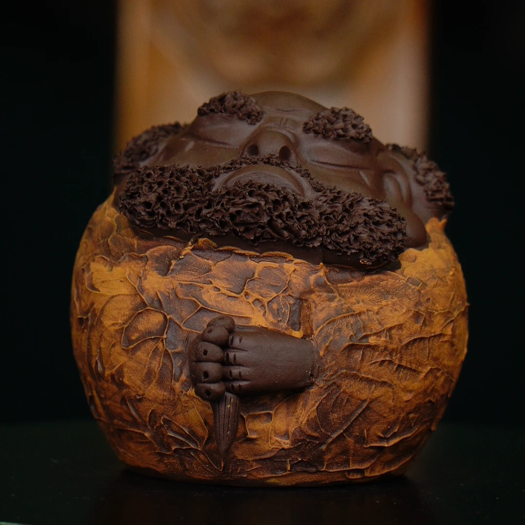 宜兴紫砂 大达摩头