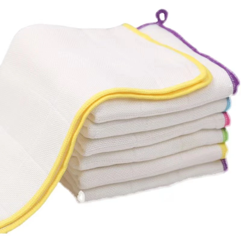 30*30木纤维四层纱布洗碗布吸水柔软加厚洗碗巾家用擦碗百洁布