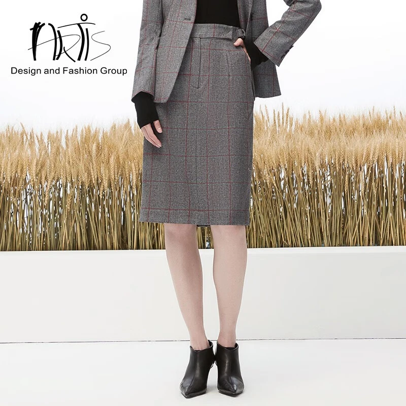 ARTIS雅迪斯女装 绵羊毛半身西裙AR5115024-231