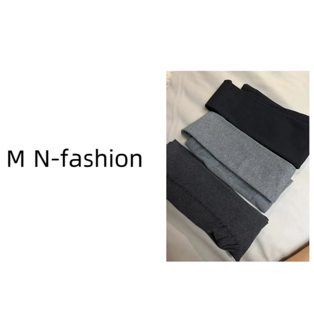 纯色竖纹理显瘦百搭款磨毛绒连裤袜6189