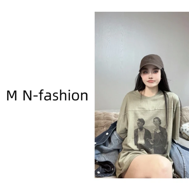 时尚休闲款百搭欧美半袖T恤8003