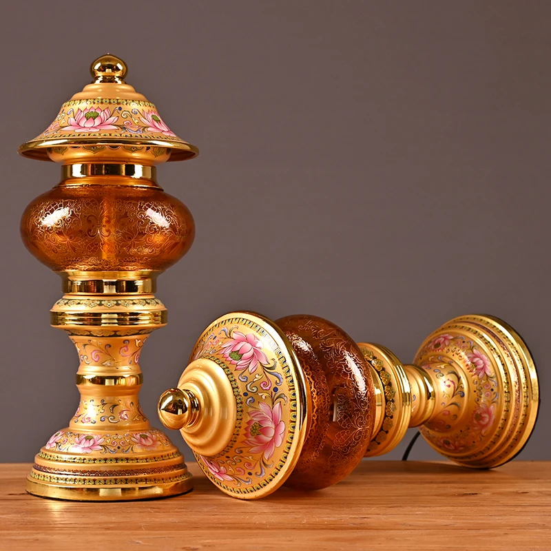 高端陶瓷水杯创意果盘花瓶油灯炉筒烛台客厅摆件家居用品家居摆件