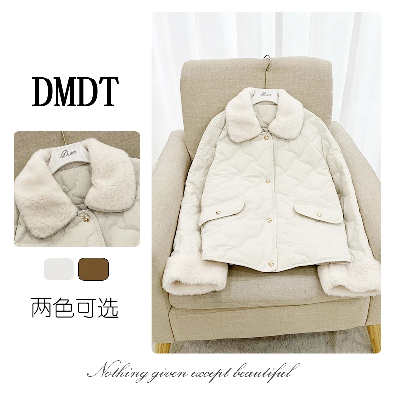 【多米潮牌】新品 “轻便巧雅”  百塔休闲毛领外套9073