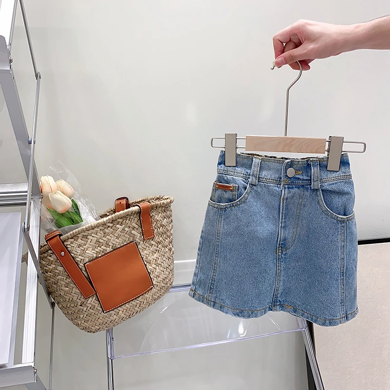 RT2365 儿童娃娃衫上衣 牛仔半身裙