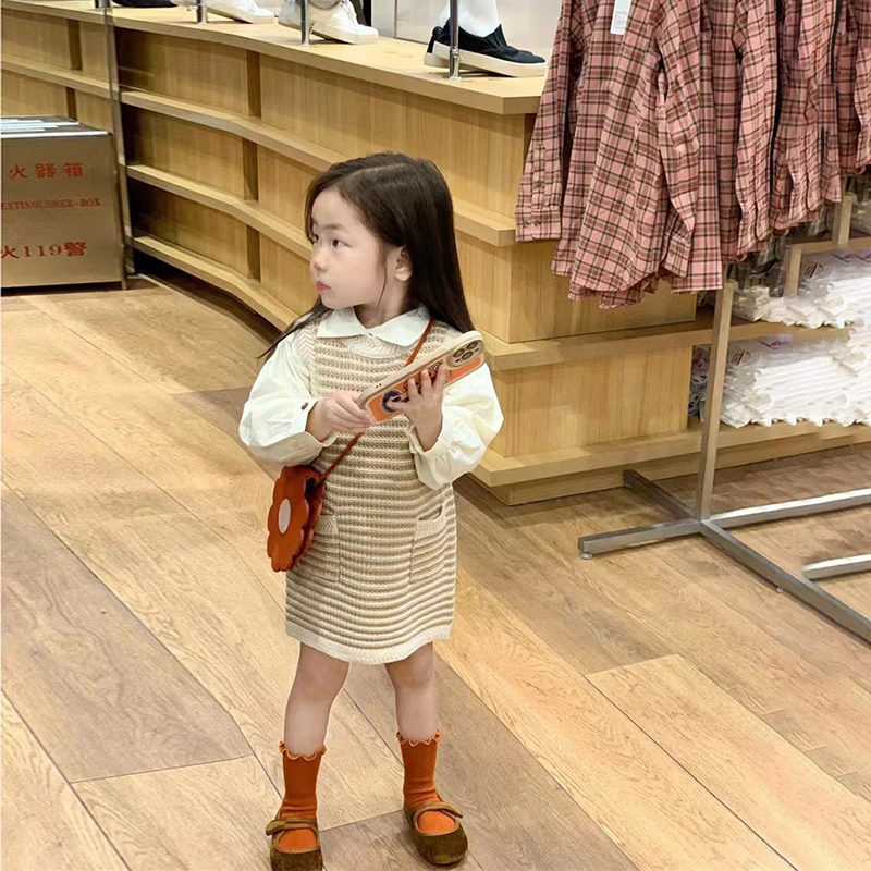 RY2818女童针织裙春新款儿童