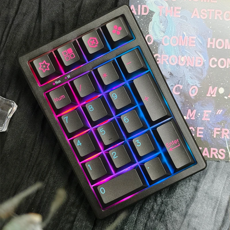 凯酷K21PRO 蓝牙机械键盘 无线小键盘数字区2.4G键盘