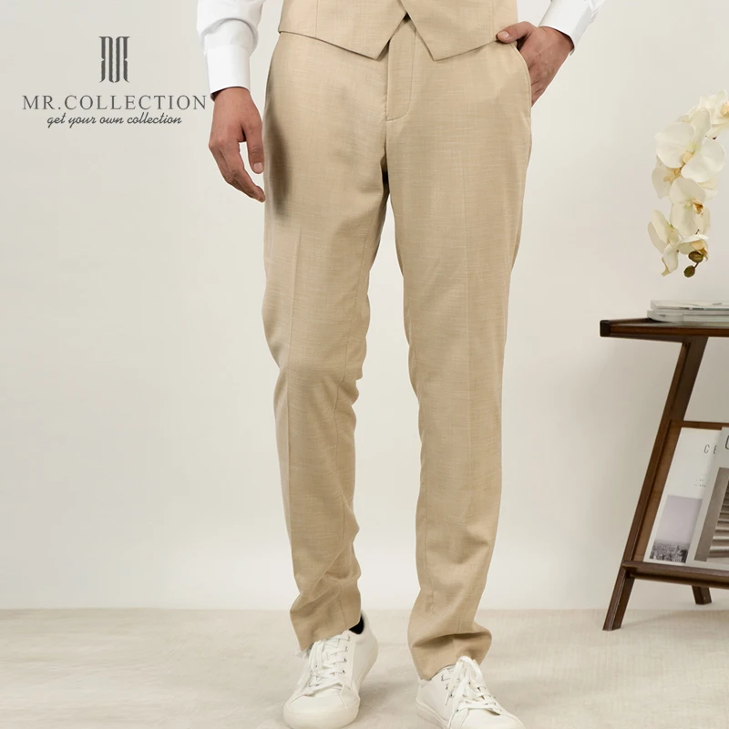 西装先生|夏日易打理西裤男直筒西装裤卡其商务休闲裤