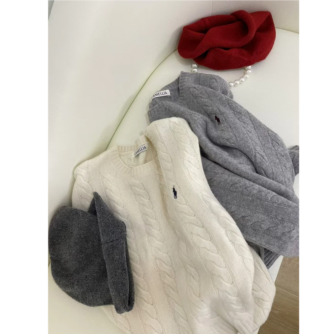 陋室·冬季毛衣新款圆领百搭秋冬