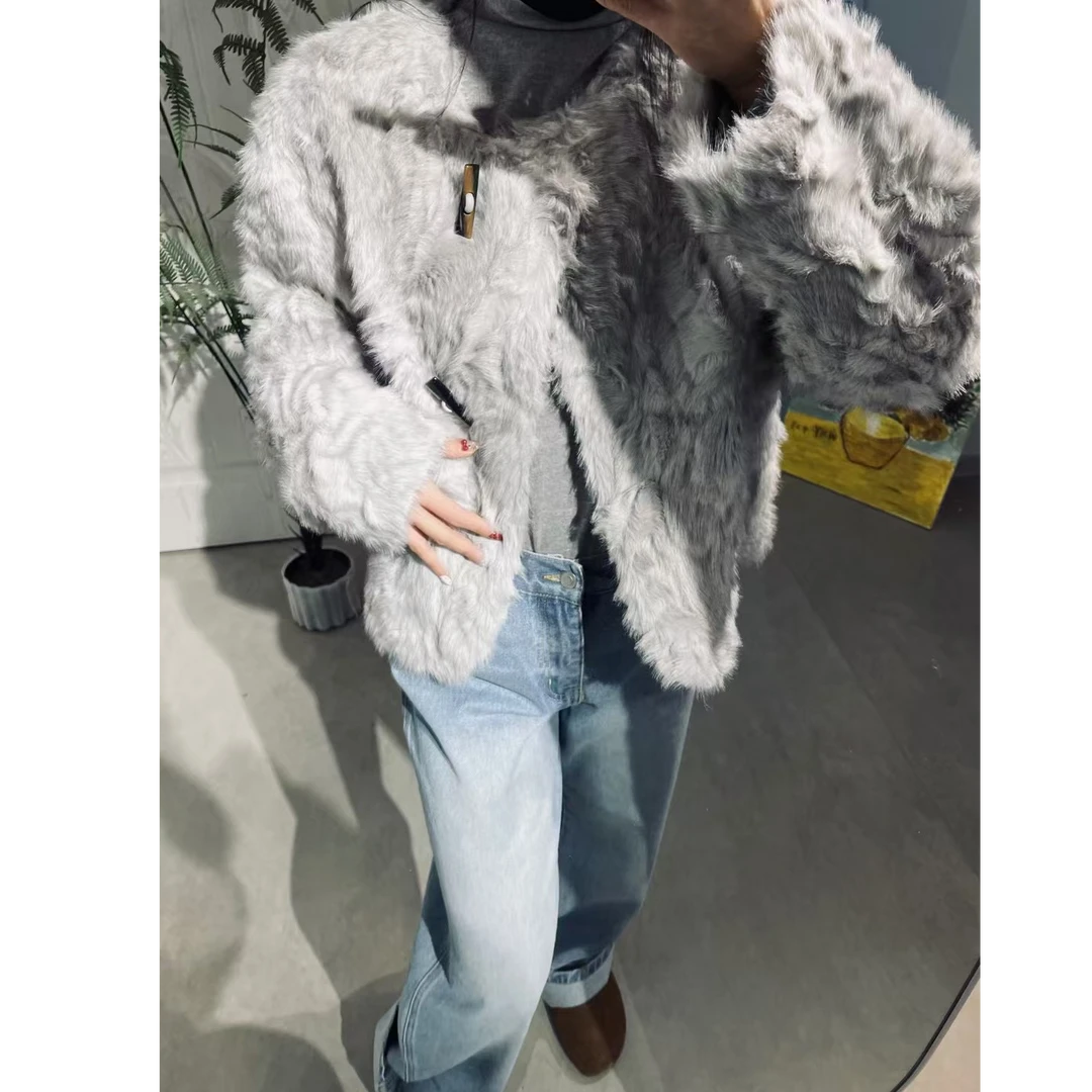 陋室·2024冬季新款皮毛一体外套