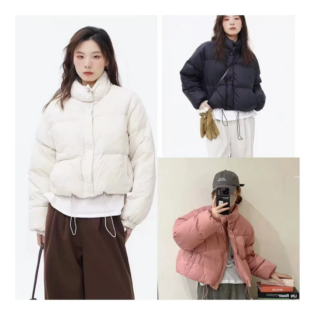 轻薄短款羽绒服休闲百搭简约保暖冬季