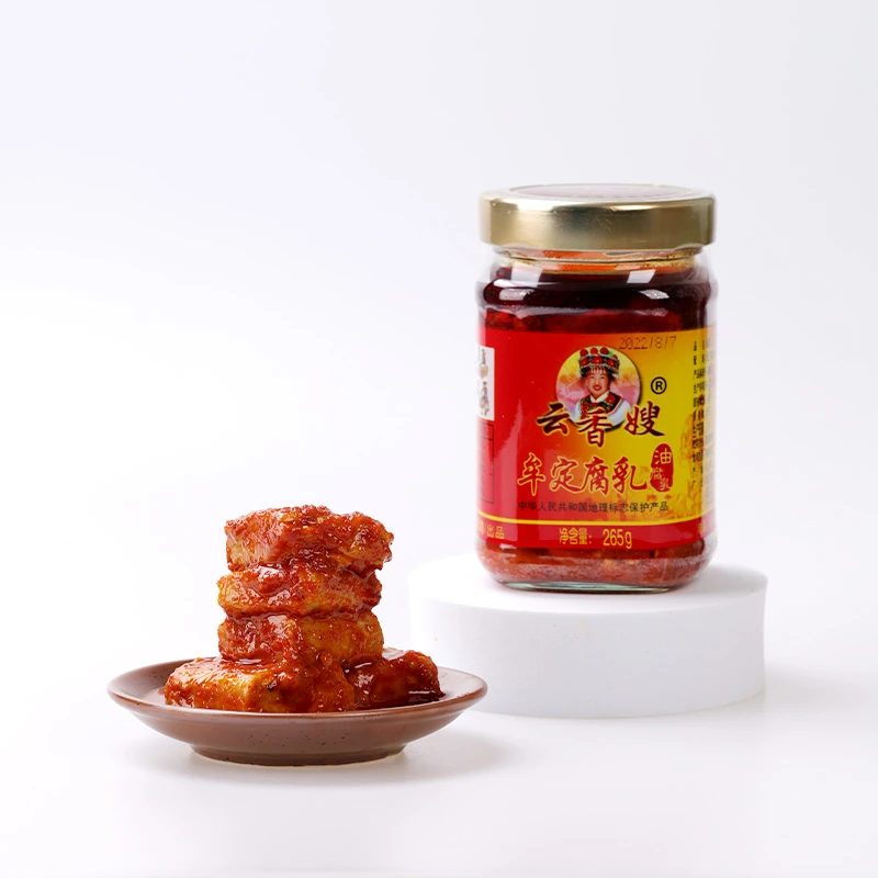 云香嫂牟定中辣油腐乳265g*2瓶下饭拌面作料豆腐乳