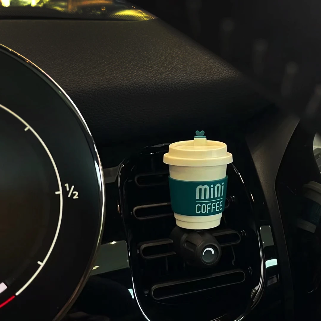 木香替换清新小咖啡香薰车载固体香氛空调出风口桌面香熏室内口香