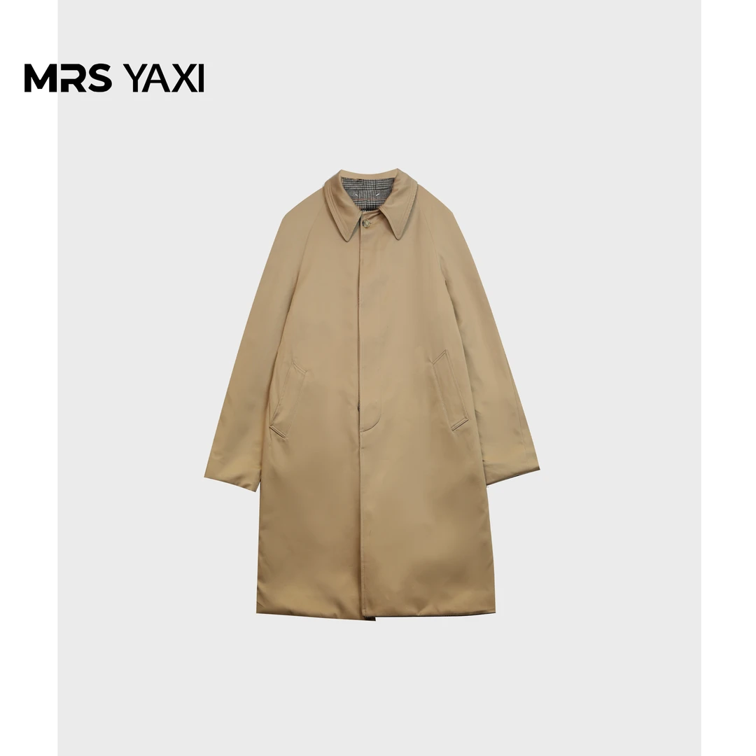 Mrsyaxi简约时尚宽松休闲双面穿风衣外套YX4092004