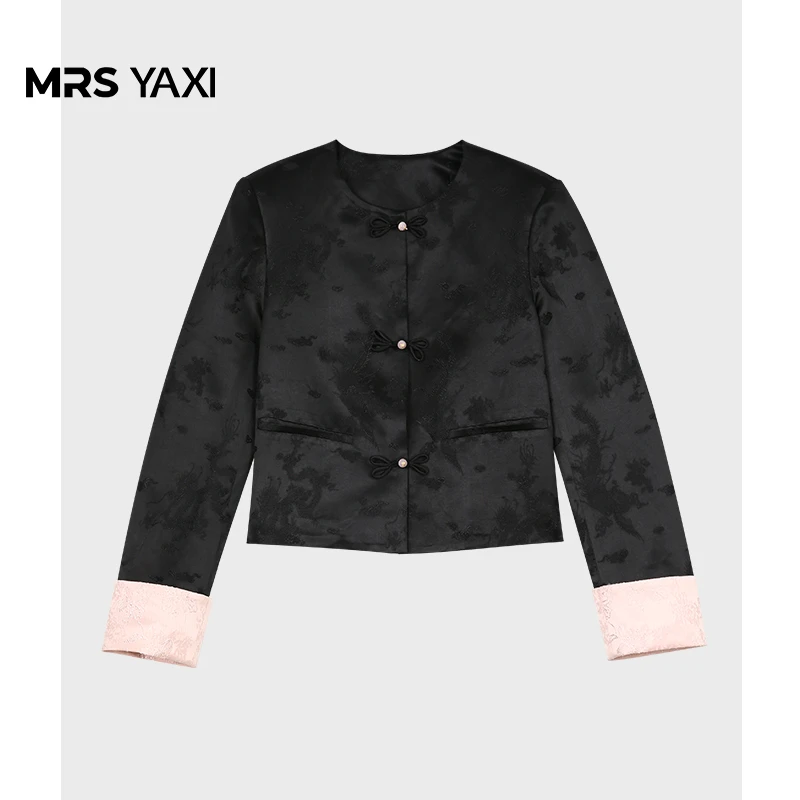 Mrsyaxi原创设计新中式国风西装短外套YX4032201