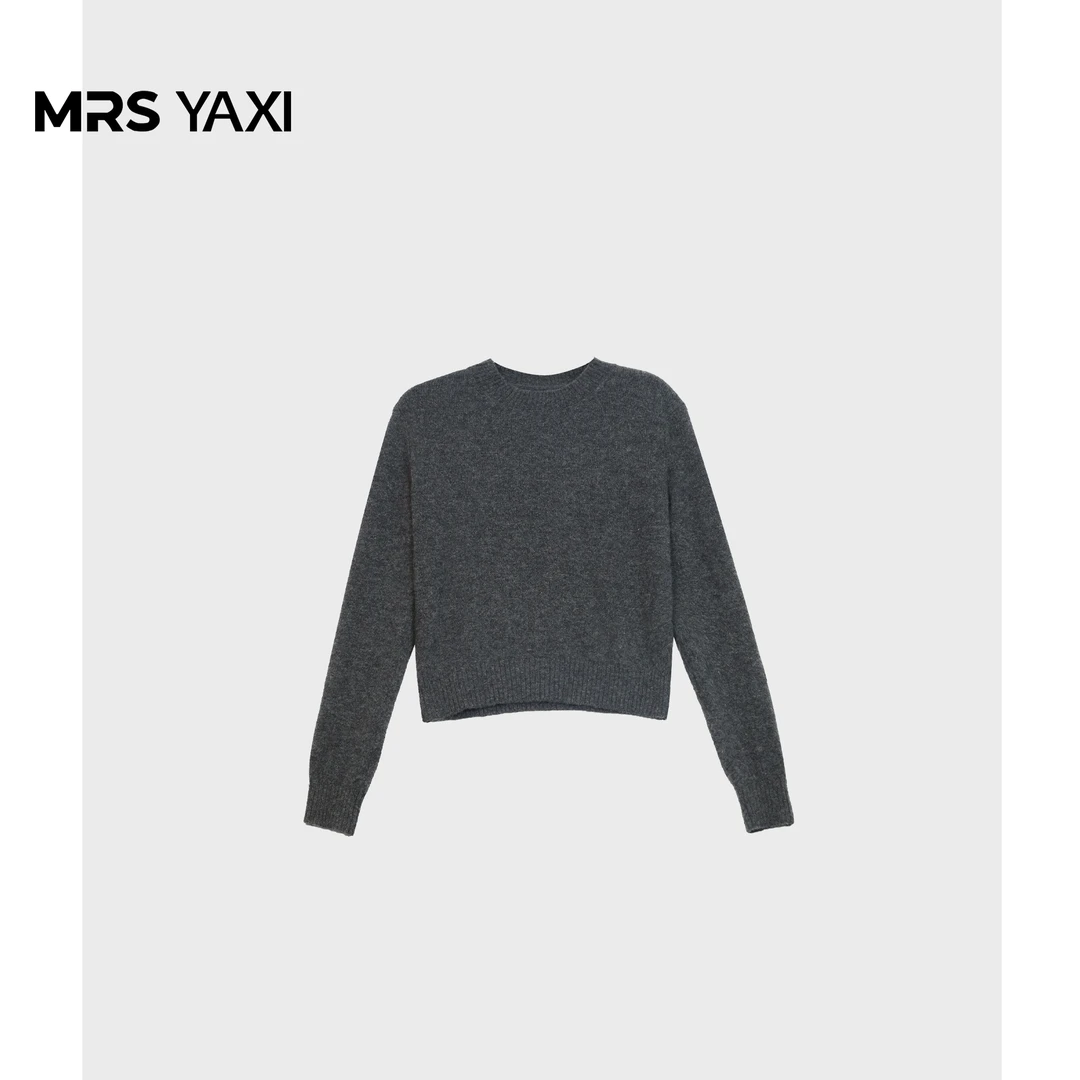 Mrsyaxi精品简约纯羊绒针织打底衫YX4101102