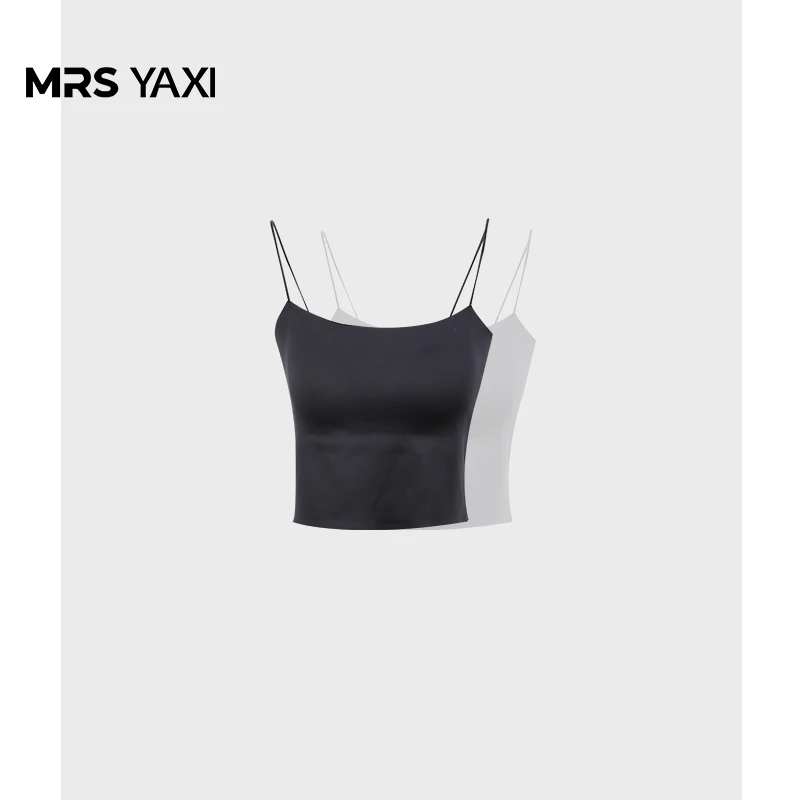 Mrsyaxi百搭打底细肩带吊带背心YX063004
