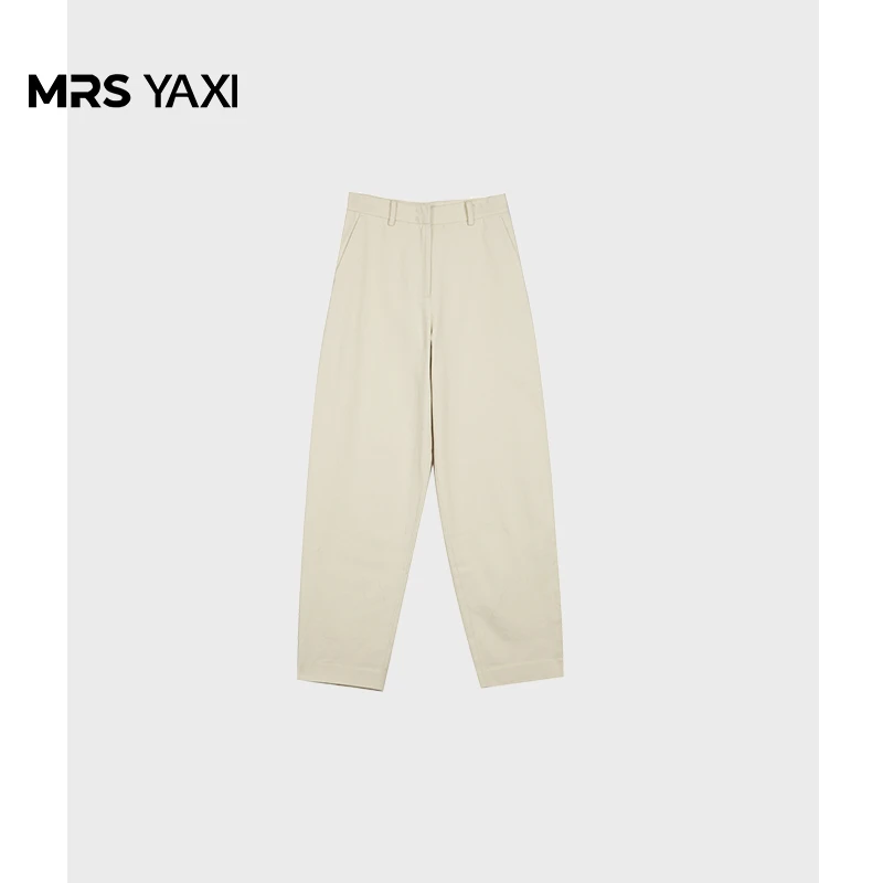 Mrsyaxi纯色百搭休闲裤镰刀裤YX053001